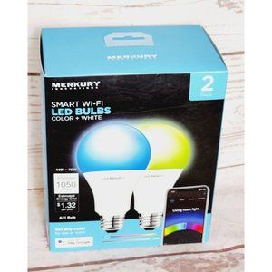 Upgrade Your Lighting System with Mercury 2 Pack RoHS Color+White LED Smart Wi-F